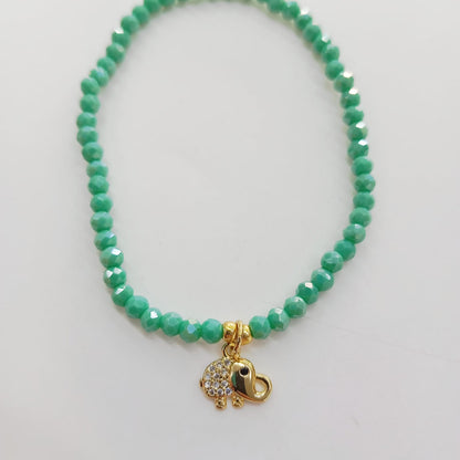 Pulsera Cristales Colgante Dijes Varios
