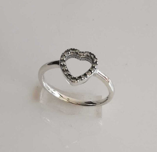 Anillo Plata925 Corazon Solitario Cirones