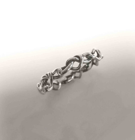 Anillo Plata925 Nudo Corazon Liso Sinfin