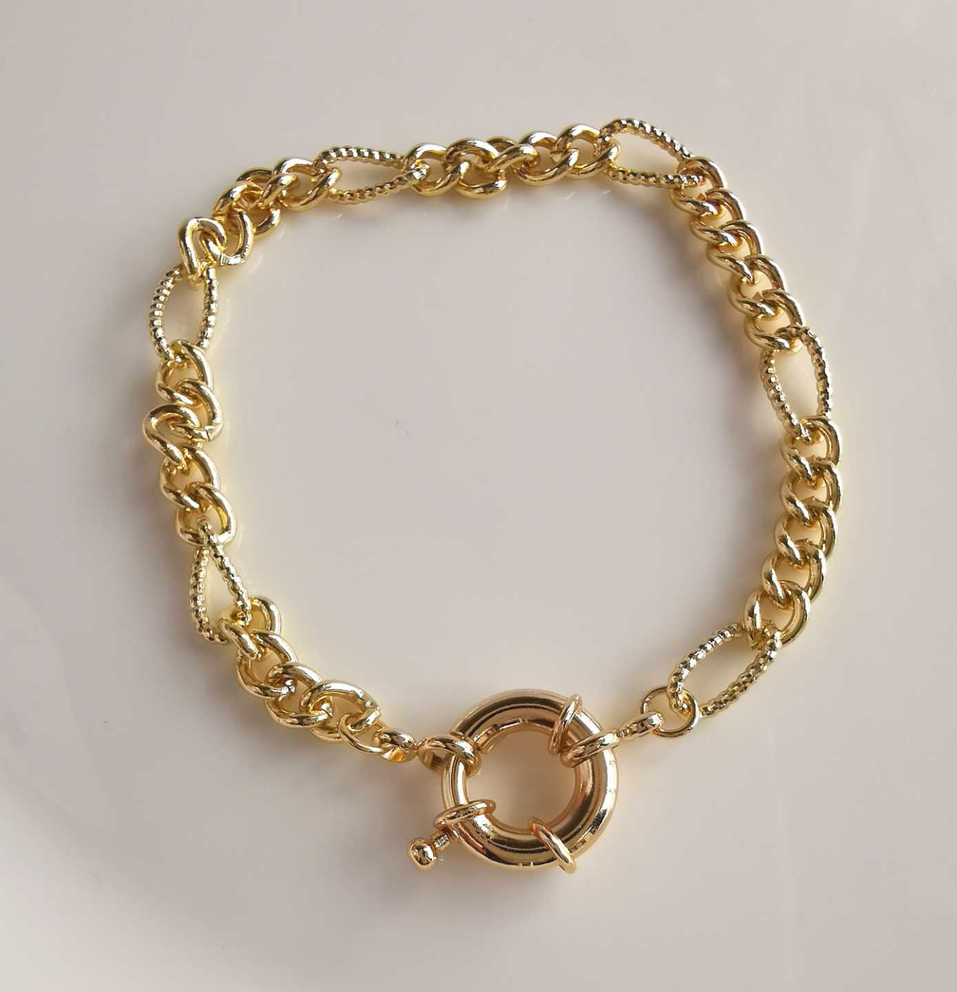 Pulsera Bañado Oro Eslabon