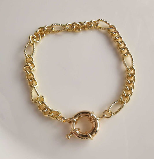 Pulsera Bañado Oro Eslabon