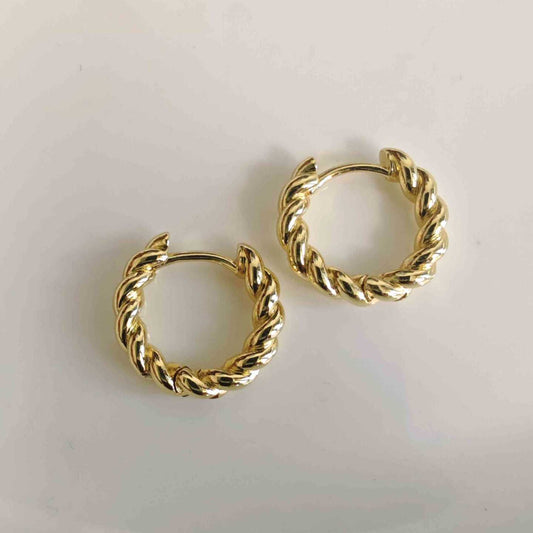 Aro Bañado Oro Argolla Tourbillon 17mm