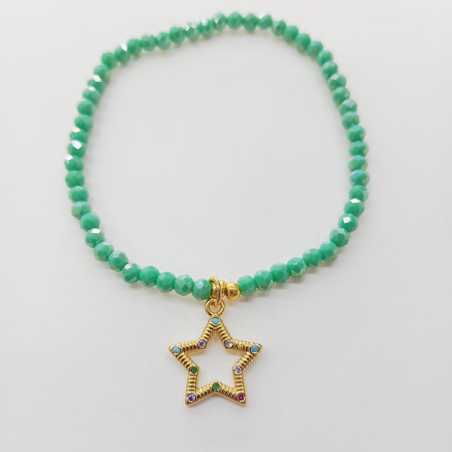Pulsera Cristales Colgante Dijes Varios