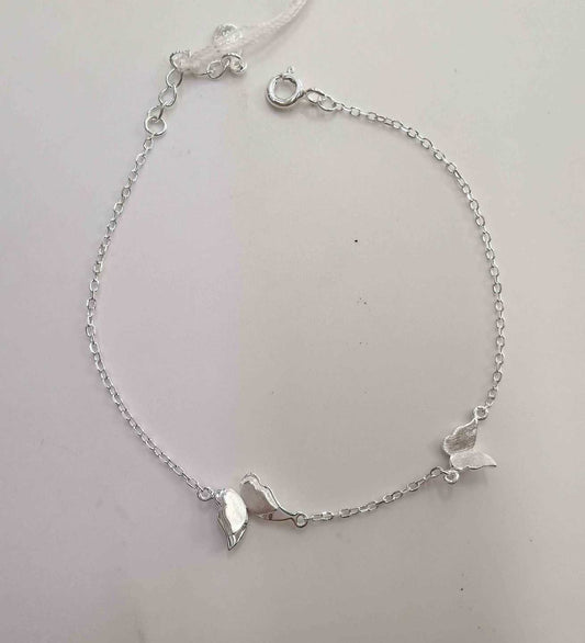 Pulsera Plata925 2 Mariposa