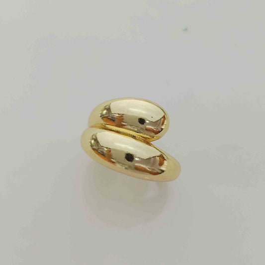 Anillo Bañado Oro 1 Gota 1 Linea Ancho Ajustable