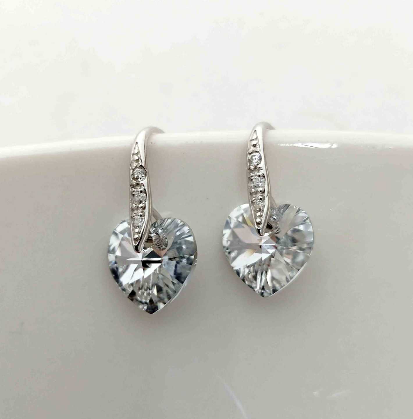 Aro Cancho Plata925 Circones Corazon Gris 10mm 
