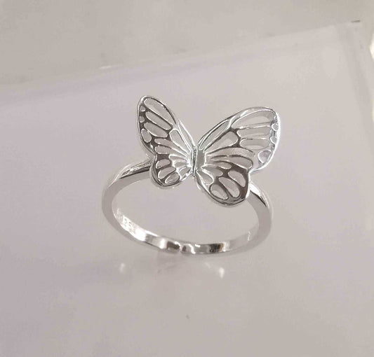 Anillo Plata925 Mariposa Ajustable