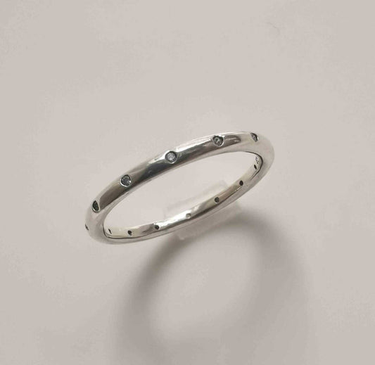 Anillo Plata925 Cintillo Cinfin 5 Circones Separados