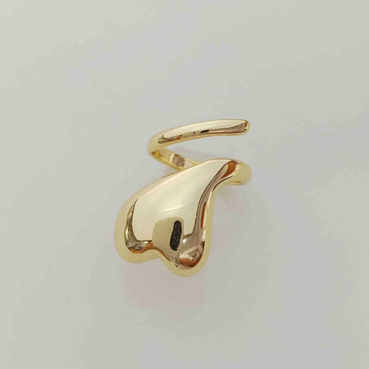 Anillo Bañado Oro Serpiente Ajustable